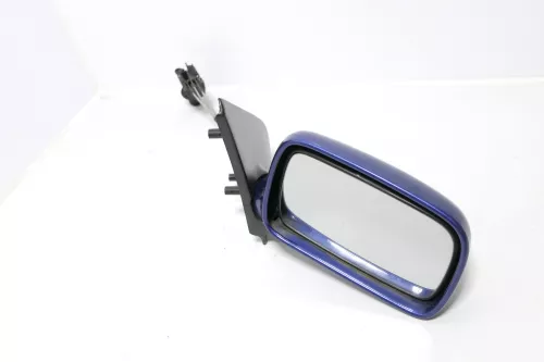 VW Polo 6N manueller manuell Spiegel Außenspiegel rechts blau LR5V & Glas (143453)