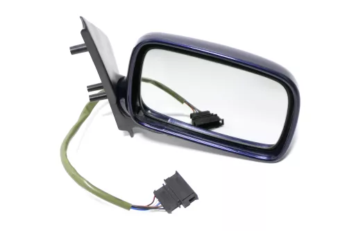 VW Polo 6N elektrischer elektrisch Spiegel Außenspiegel rechts blau LB5N +Glas d (143616)