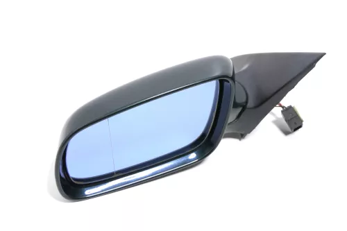 Audi A6 4B Spiegel Außenspiegel links elektrisch grün LZ6H mit GLAS - Mängel (143727)