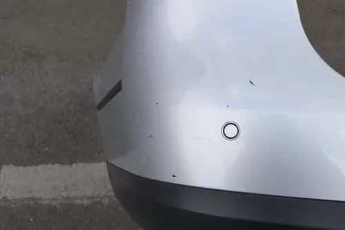 Passat 3C Limousine Stoßstange hinten Heckstoßstange Stoßfänger silber LA7W PDC (143925)
