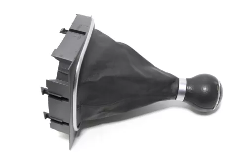 VW Golf 5 Schaltknauf Schaltsack Schaltung Schaltknüppel original 5-Gang Leder C (144636)