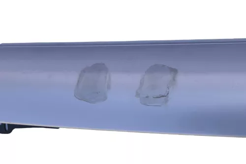 VW Lupo Stoßstange hinten Heckstoßstange Stoßfänger silber grau LR7X (144696)