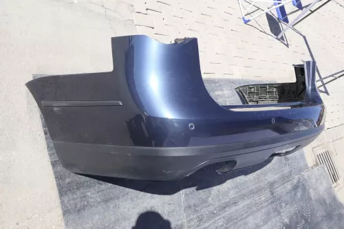 VW Passat 3C Kombi Stoßstange hinten Heckstoßstange grau blau LC5F PDC blue (144701)