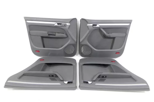 VW Touran 4x Türverkleidung Verkleidung Tür vorne +hinten links anthrazit 144923 (144923)