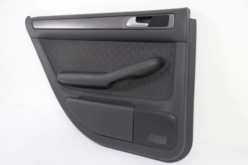 1x Audi A6 4B Türverkleidung Verkleidung Tür hinten links soul schwarz (145665)