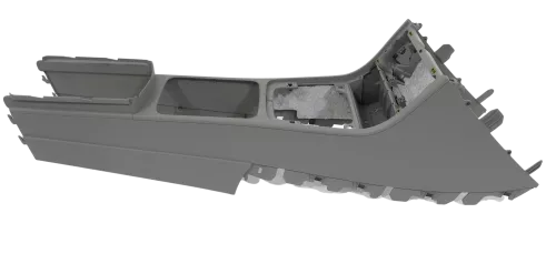 VW Passat 3C B6 Mitteltunnel Aschenbecher Verkleidung Abdeckung grau classicgrey (145759)