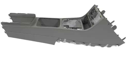 VW Passat 3C B6 Mitteltunnel Aschenbecher Verkleidung Abdeckung grau classicgrey