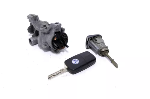 VW Passat 3BG 3B Schloßsystem 1x Türschloß links 1x Schlüssel Schloß Zündschloß (145886)