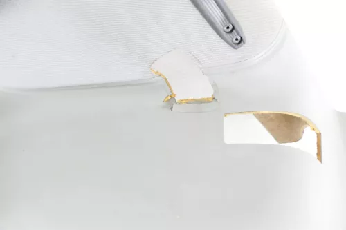 VW T4 Verkleidung Abdeckung Seite hinten rechts grau 7D0867036D Caravelle (145982)