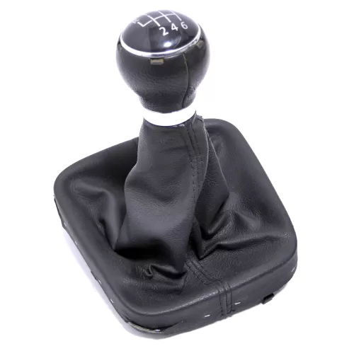 Golf 5 Schaltknauf Schaltsack Schaltung Schaltknüppel Leder 6-Gang 1K0711113BB (146167)