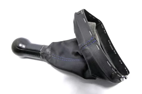 VW Passat 3B 3BG Schaltknauf Schaltsack Schaltung Schaltknüppel 5-Gang blaue Näh (146188)