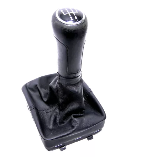 VW Polo 9N 9N3 Schaltknauf Schaltsack Schaltung Schaltknüppel 6Q1711113A Leder (146193)