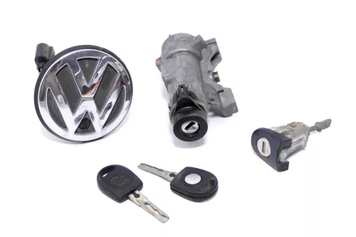 VW Golf 4 Kombi Schloßsystem 1x Türschloß 2x Schlüssel Schloß Zündschloß Hecksch (146856)