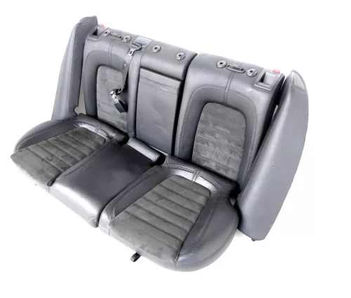Passat 3C Kombi Sitz Rückbank Rücksitzbank Sitze Leder Lehne alcantara schwarz (147198)