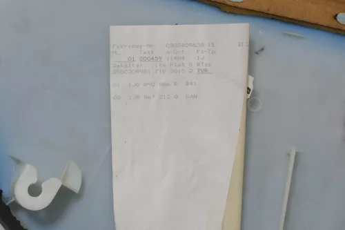 1x VW Golf 4 1J Kombi Türverkleidung Verkleidung Tür hinten rechts schwarz (148811)