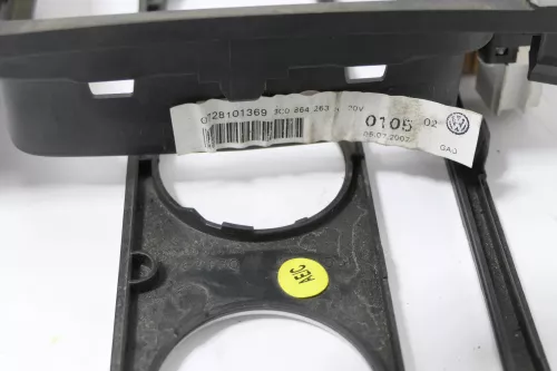 Passat 3C Mittelkonsole Verkleidung Klappe Abdeckung Dekor silber alu gebürstet (149127)