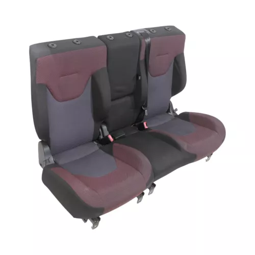 Altea 5P XL Sitz Sitze hinten Rückbank Rücksitzbank 3 Punkt Lehne rot schwarz (149708)