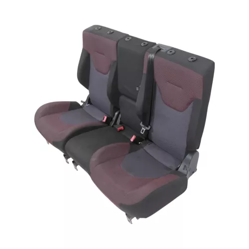 Altea 5P XL Sitz Sitze hinten Rückbank Rücksitzbank 3 Punkt Lehne rot schwarz (149708)