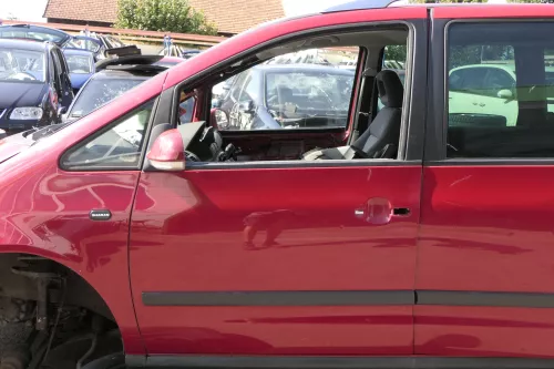 VW Sharan 7M Ford Galaxy Tür links vorne Fahrertür rot LK3A ab2000 Facelift (150021)