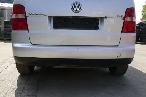 VW Touran 1T Stoßstange hinten Heckstoßstange Stoßfänger silber grau LA7W metl (150300)