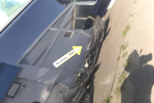VW Golf Plus 5M Tür vorne rechts Beifahrertür schwarz LC9Z nur Türblatt (150468)