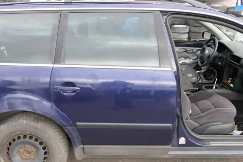 VW Passat 3B 3BG Kombi Variant Tür hinten rechts blau LB5N indigoblau II (150583)