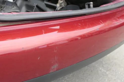 VW Touran 1T Stoßstange hinten Heckstoßstange Stoßfänger rot braun LA3W (150595)