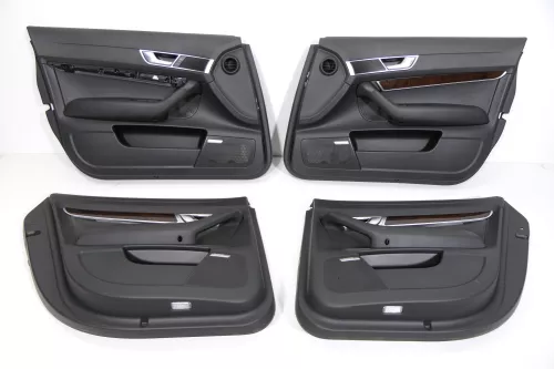 4x Audi A6 4F Türverkleidung Verkleidung Tür vorne hinten Leder S-line 