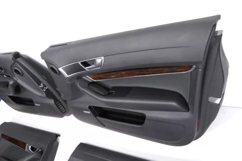 4x Audi A6 4F Türverkleidung Verkleidung Tür vorne hinten Leder S-line  (150777)