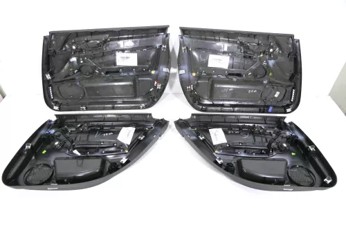 4x Audi A6 4F Türverkleidung Verkleidung Tür vorne hinten Leder S-line  (150777)