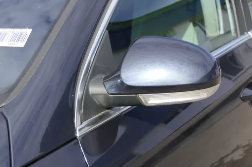 VW Passat 3C elektrischer Spiegel Außenspiegel links Glas Blinke blau grau LC5F (150861)