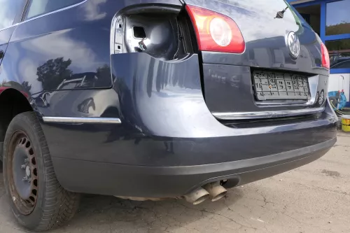 VW Passat 3C Kombi Stoßstange hinten Heckstoßstange Stoßfänger grau blau LC5F II (150867)