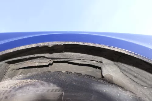 VW Passat 3BG Kotflügel vorne rechts blau LA5E uni (Blinkerloch)  (150891)