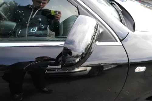 Audi A6 4F C6 Spiegel Außenspiegel rechts vorne elektrisch schwarz LY9B black (151103)