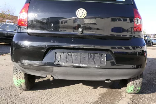 VW Fox 5Z Stoßstange hinten Stoßfänger schwarz L041 uni Heckstoßstange (151742)