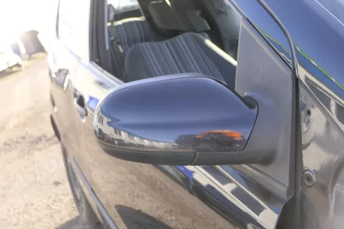VW Fox 5Z elektrischer Spiegel Außenspiegel + Glas rechts schwarz L041 elektrisc (151744)