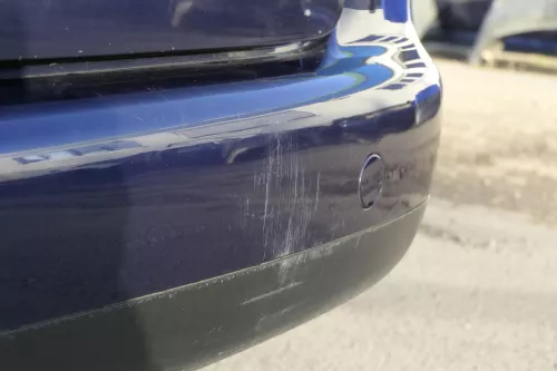 VW Touran 1T Stoßstange hinten Heckstoßstange blau LB5N indigoblau (151758)