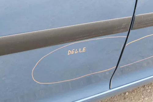 VW Golf 5 V 1K Tür Türrahmen hinten rechts 4/5-Türer LA5S riverblue blau (151804)
