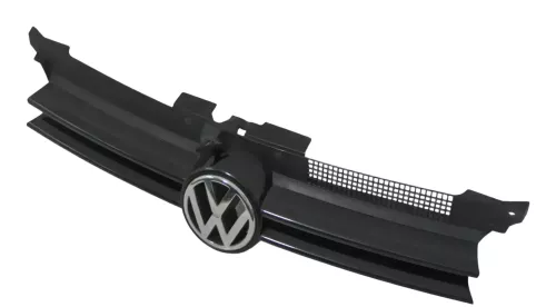 VW Golf 4 Grill Kühlergrill VW Zeichen Logo schwarz LC9Z blackmagic (152036)