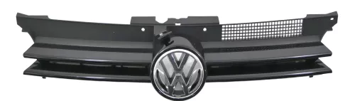VW Golf 4 Grill Kühlergrill VW Zeichen Logo schwarz LC9Z blackmagic (152036)