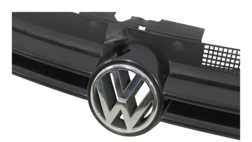 VW Golf 4 Grill Kühlergrill VW Zeichen Logo schwarz LC9Z blackmagic (152036)