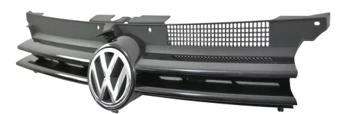 VW Golf 4 Grill Kühlergrill VW Zeichen Logo schwarz LC9Z blackmagic (152036)