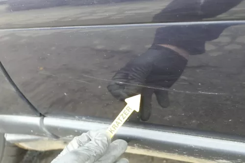 Audi A8 4D Tür Türblatt vorne links Fahrertür blau LZ5L Nur TÜRBLATT (152156)