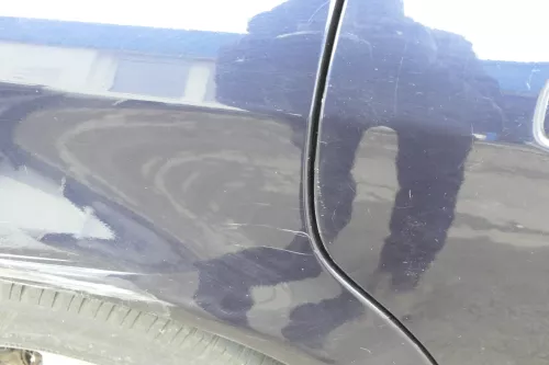 Audi A8 4D Tür Türblatt hinten rechts blau LZ5L mit Rahmen (152159)