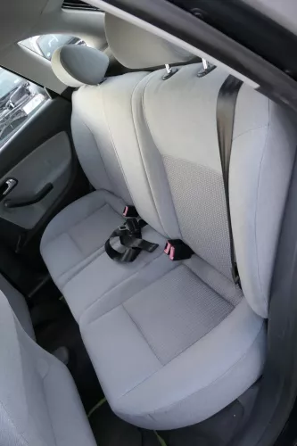 Seat Ibiza 6L Rückbank Rücksitzbank Sitz Kopfstütze Sitzfläche wasserblau