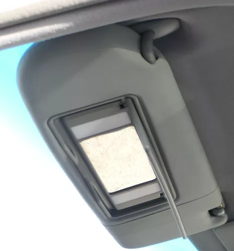 Audi A8 4D Sonnenblenden Sonnenblende vorne links 4D0857551A F85 aquablau (152332)