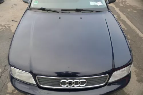 Audi A4 B5 Motorhaube Haube Klappe vorne blau LY5L bis ca. Bj. 1999 (152375)