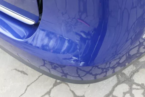 VW Passat 3C Kombi Stoßstange hinten Heckstoßstange Stoßfänger blau LC5E PDC (152703)