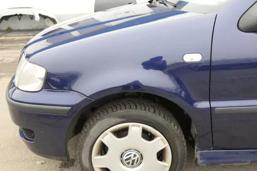 VW Polo 6N2 Kotflügel vorne links blau LB5N indigoblau (bis auf den Schweller) (152751)