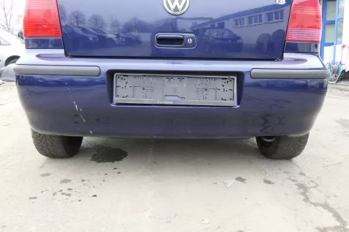 VW Polo 6N2 Stoßstange hinten Heckstoßstange Stoßfänger blau LB5N indigoblau bla (152759)